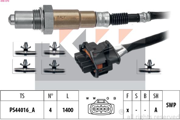 KW 498 370 - Sonde lambda cwaw.fr