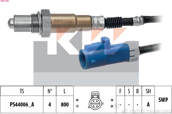 KW 498 299 - Sonde lambda cwaw.fr