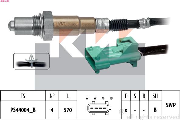 KW 498 246 - Sonde lambda cwaw.fr