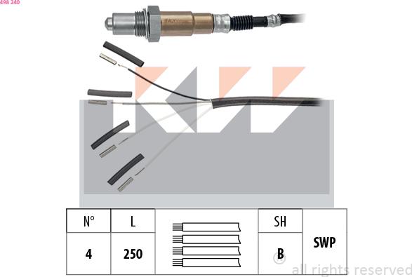 KW 498 240 - Sonde lambda cwaw.fr