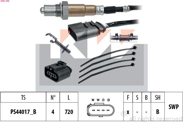 KW 498 248 - Sonde lambda cwaw.fr