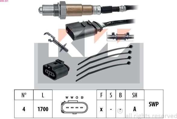 KW 498 251 - Sonde lambda cwaw.fr