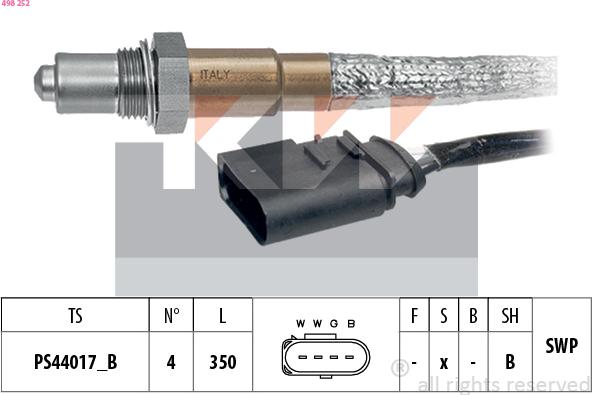 KW 498 252 - Sonde lambda cwaw.fr