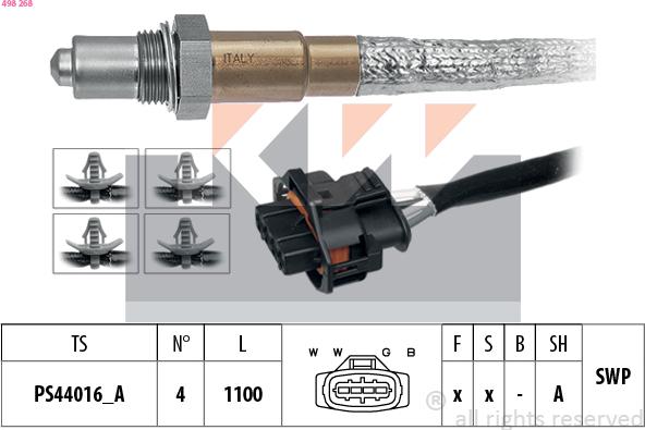 KW 498 268 - Sonde lambda cwaw.fr