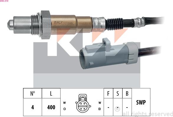 KW 498 219 - Sonde lambda cwaw.fr