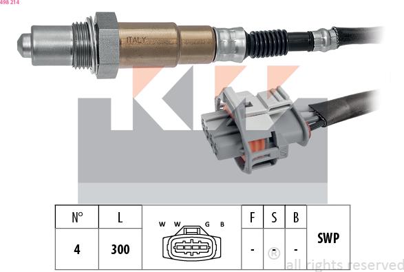 KW 498 214 - Sonde lambda cwaw.fr