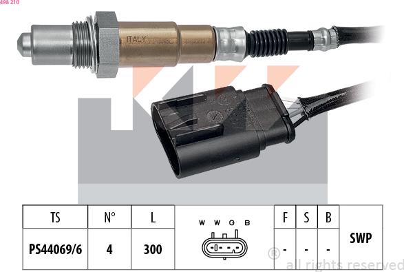 KW 498 210 - Sonde lambda cwaw.fr