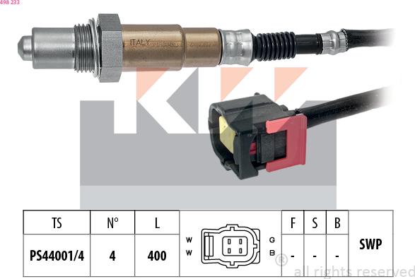 KW 498 233 - Sonde lambda cwaw.fr