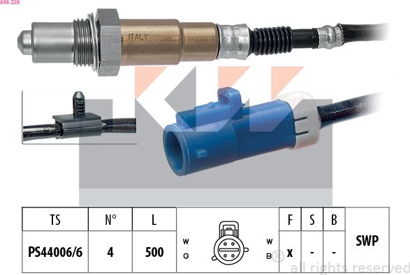 KW 498 229 - Sonde lambda cwaw.fr