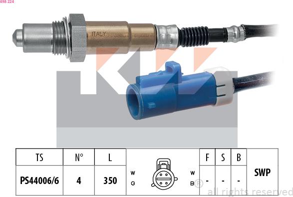 KW 498 224 - Sonde lambda cwaw.fr