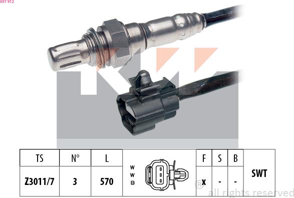 KW 497 912 - Sonde lambda cwaw.fr