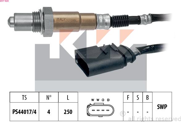 KW 497 920 - Sonde lambda cwaw.fr