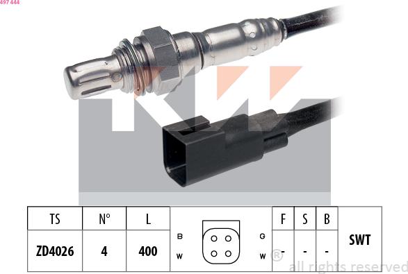 KW 497 444 - Sonde lambda cwaw.fr