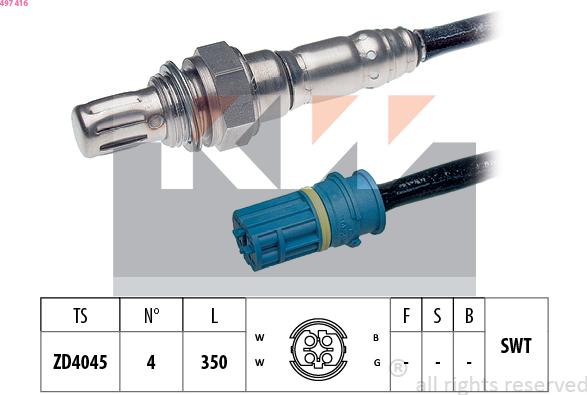 KW 497 416 - Sonde lambda cwaw.fr