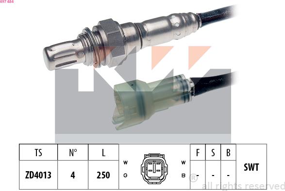 KW 497 484 - Sonde lambda cwaw.fr