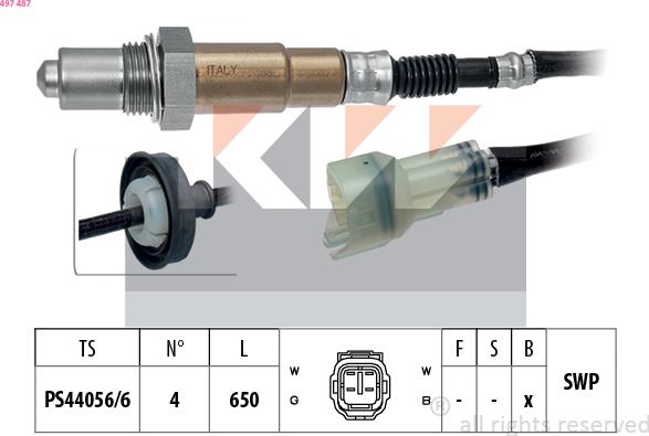 KW 497 487 - Sonde lambda cwaw.fr