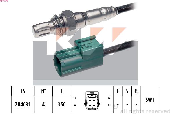 KW 497 579 - Sonde lambda cwaw.fr