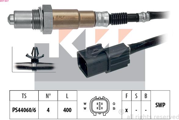 KW 497 657 - Sonde lambda cwaw.fr