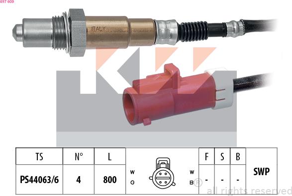 KW 497 609 - Sonde lambda cwaw.fr