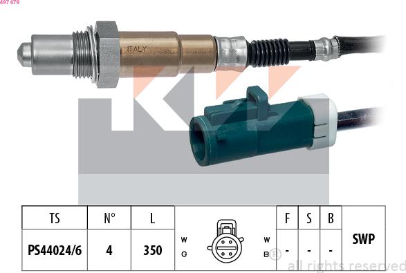 KW 497 679 - Sonde lambda cwaw.fr