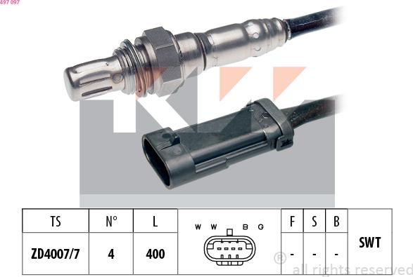 KW 497 097 - Sonde lambda cwaw.fr