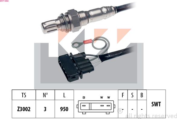 KW 497 044 - Sonde lambda cwaw.fr