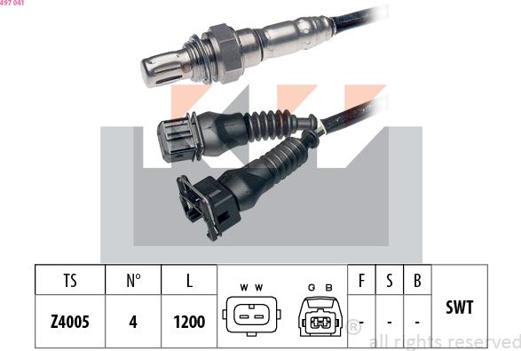 KW 497 041 - Sonde lambda cwaw.fr