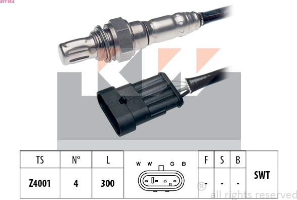 KW 497 054 - Sonde lambda cwaw.fr