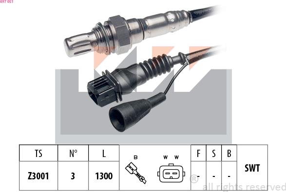 KW 497 051 - Sonde lambda cwaw.fr