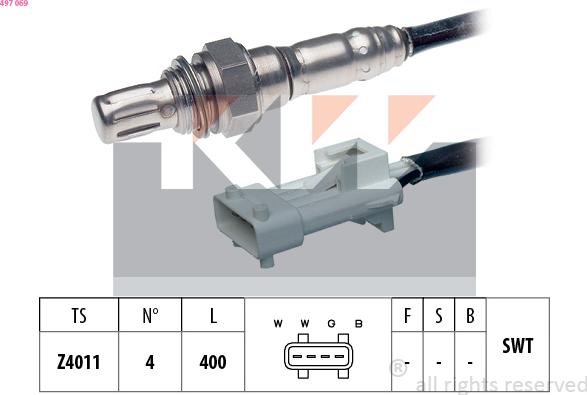 KW 497 069 - Sonde lambda cwaw.fr