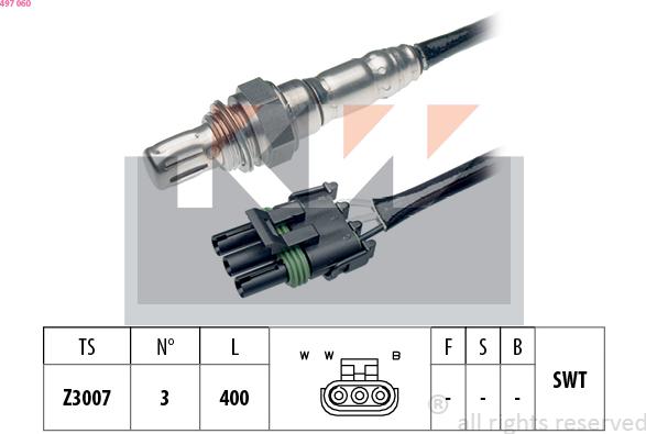 KW 497 060 - Sonde lambda cwaw.fr