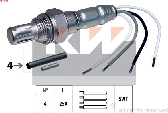 KW 497 004 - Sonde lambda cwaw.fr