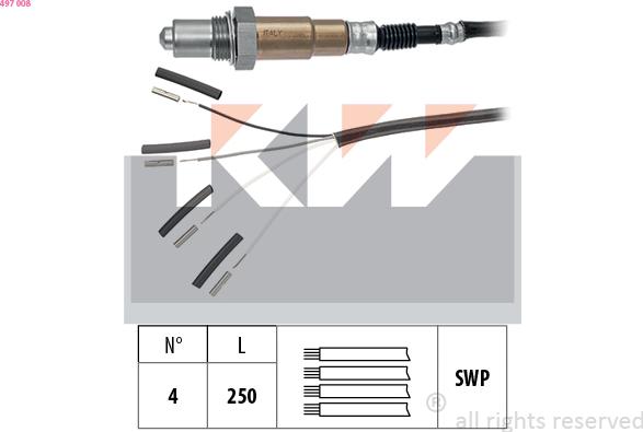 KW 497 008 - Sonde lambda cwaw.fr