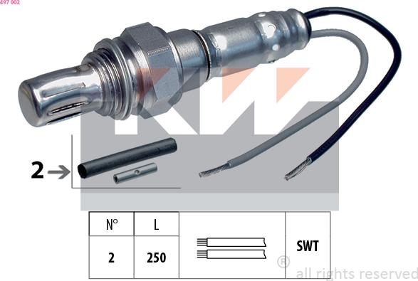 KW 497 002 - Sonde lambda cwaw.fr