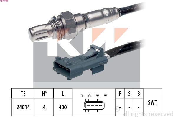 KW 497 081 - Sonde lambda cwaw.fr