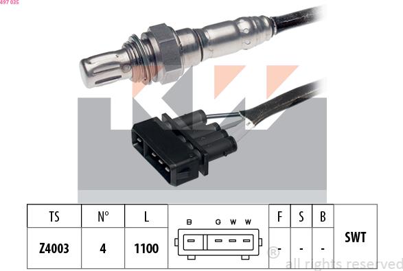 KW 497 035 - Sonde lambda cwaw.fr