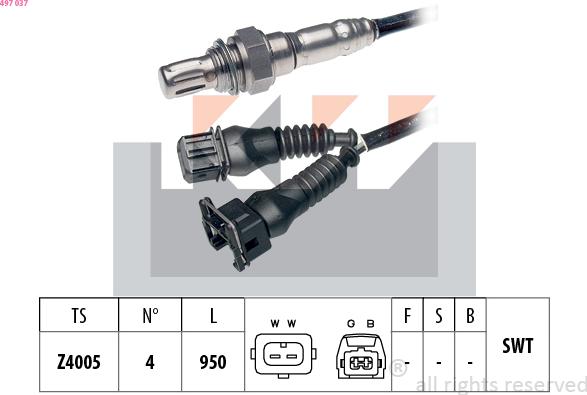 KW 497 037 - Sonde lambda cwaw.fr