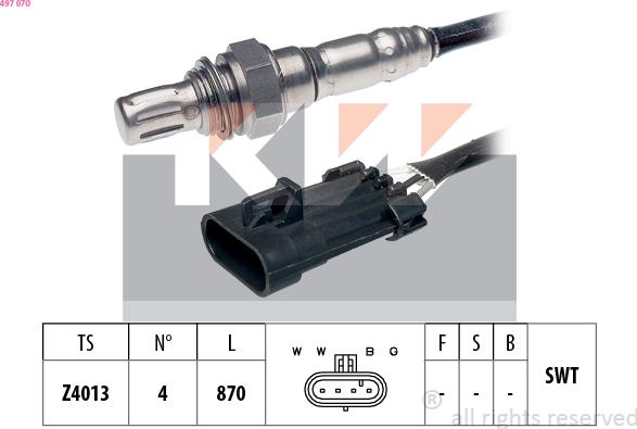 KW 497 070 - Sonde lambda cwaw.fr