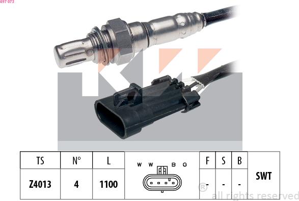 KW 497 073 - Sonde lambda cwaw.fr