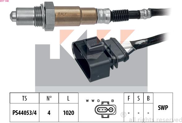 KW 497 148 - Sonde lambda cwaw.fr