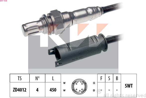 KW 497 158 - Sonde lambda cwaw.fr