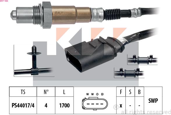 KW 497 165 - Sonde lambda cwaw.fr