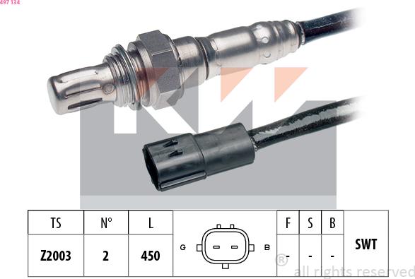 KW 497 134 - Sonde lambda cwaw.fr