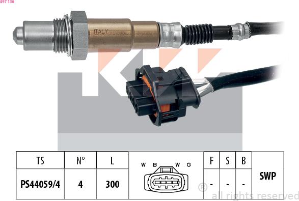 KW 497 136 - Sonde lambda cwaw.fr