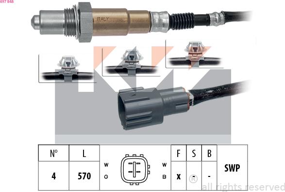 KW 497 848 - Sonde lambda cwaw.fr