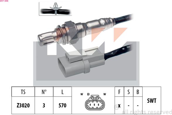 KW 497 398 - Sonde lambda cwaw.fr