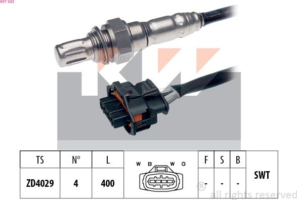 KW 497 343 - Sonde lambda cwaw.fr