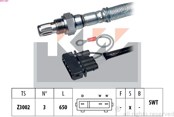 KW 497 347 - Sonde lambda cwaw.fr