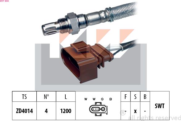 KW 497 304 - Sonde lambda cwaw.fr