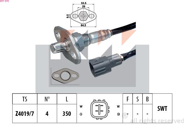 KW 497 370 - Sonde lambda cwaw.fr